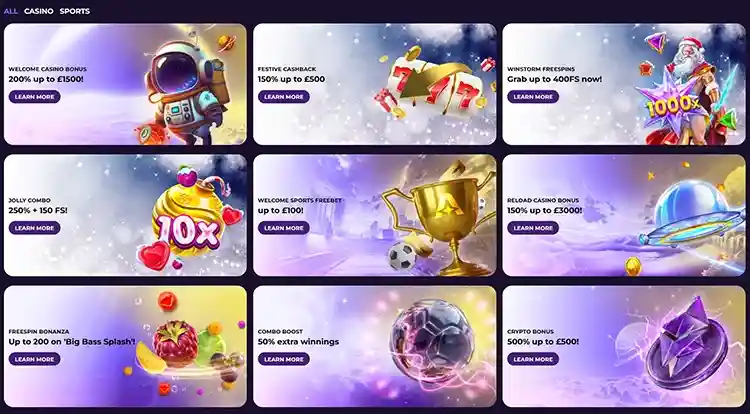 Bonuses and Promotions at Astrozino